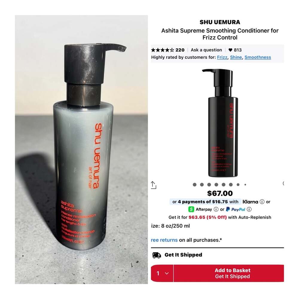 Shu Uemura Ashita Supreme Intense Revitalization Conditioner for Frizz Control
